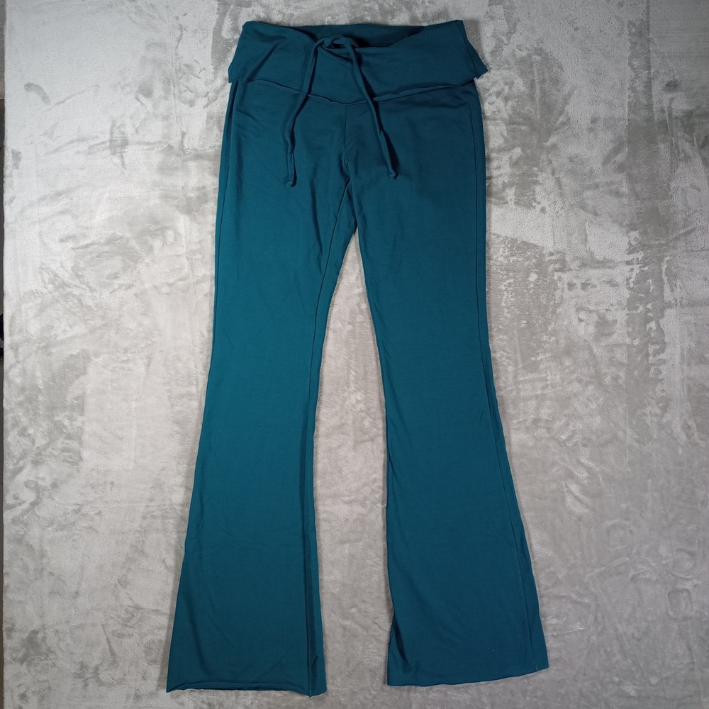 FP Movement Spruced Up Flare Leggings Womens Small Turquoise Yoga Athleisure